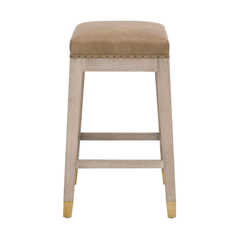 Essentials For Living Wyatt Counter Stool in Natural Gray Ash