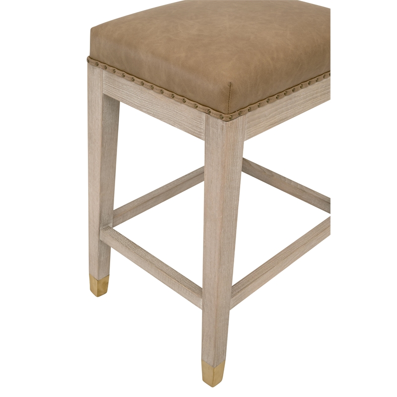 Essentials For Living Wyatt Counter Stool in Natural Gray Ash