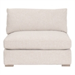 Essentials For Living Newport Outdoor Modular 1-Seat Armless Chair in Sand