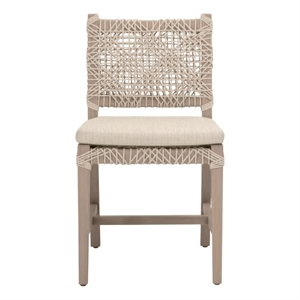 Essentials For Living Costa Outdoor Dining Chair in Washed Ever Teak (Set of 2)