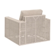 Essentials For Living Tropez Outdoor Swivel Rocker Sofa Chair in Oat