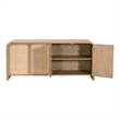 Essentials For Living Cannes Media Sideboard in Natural Oak