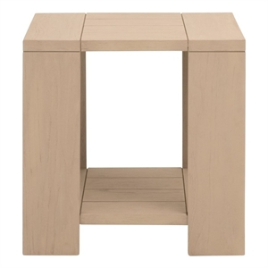 Essentials For Living Sur Outdoor End Table in Washed Ever Teak