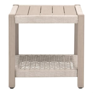 Essentials For Living Wrap Outdoor End Table in Oat