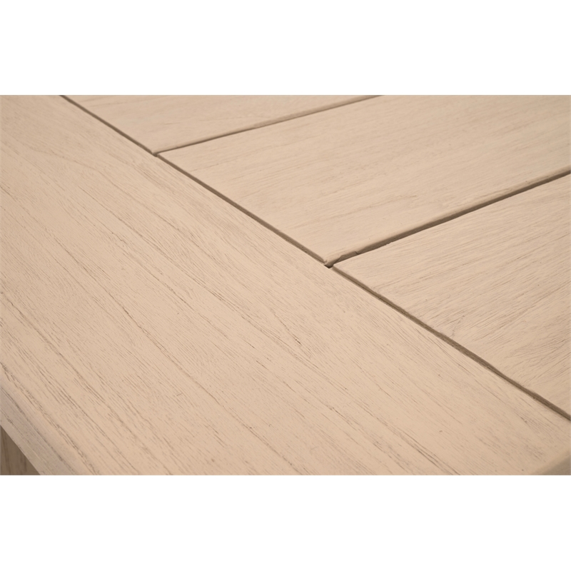 Essentials For Living Sur Outdoor Bench in Washed Ever Teak