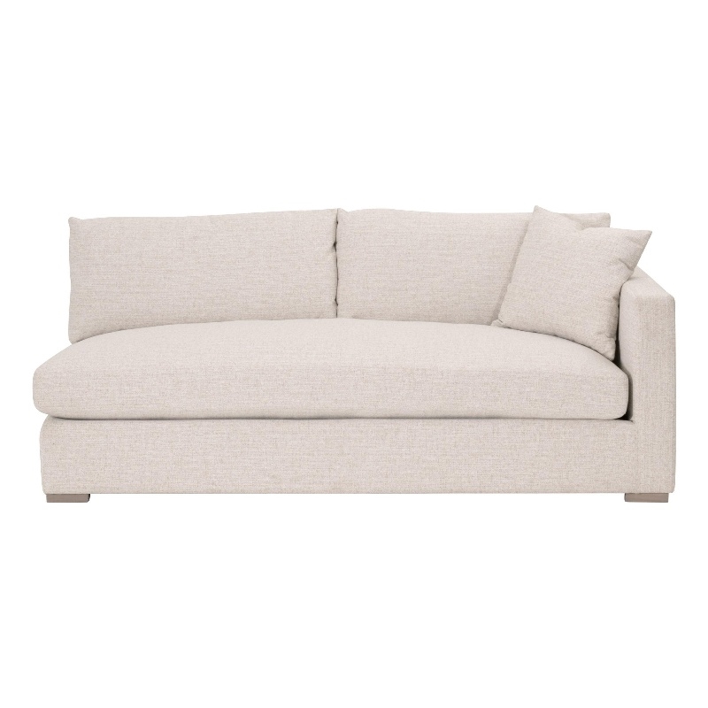 Essentials For Living Newport Outdoor Modular 2-Seat RightTrack Arm Sofa in Sand