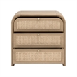 Essentials For Living Cannes 3-Drawer Nightstand in Natural Oak