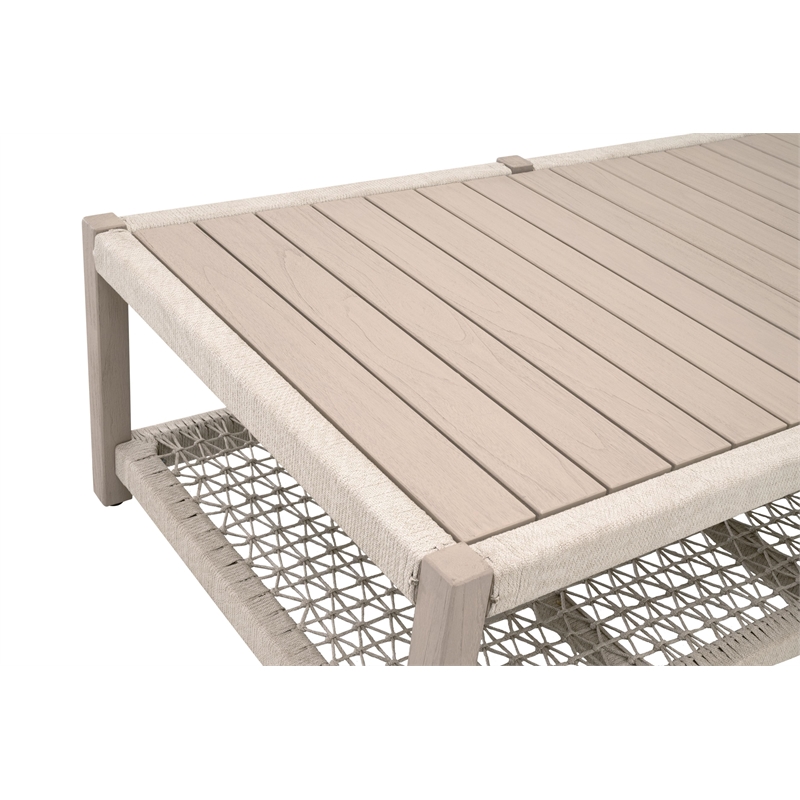 Essentials For Living Wrap Outdoor Coffee Table in Oat