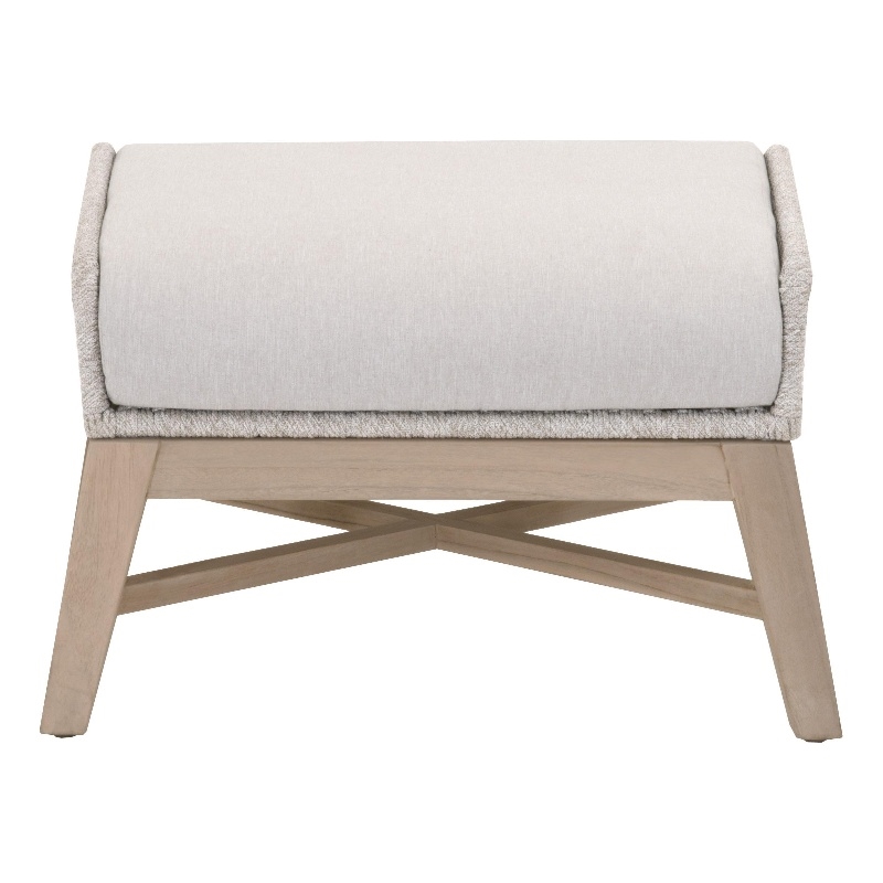 Essentials For Living Tapestry Outdoor Footstool in Taupe