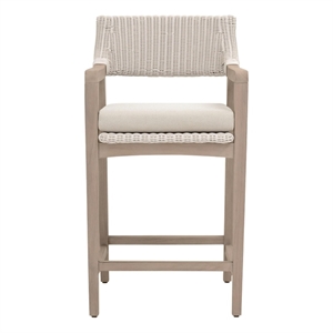 Essentials For Living Lucia Outdoor Counter Stool in White