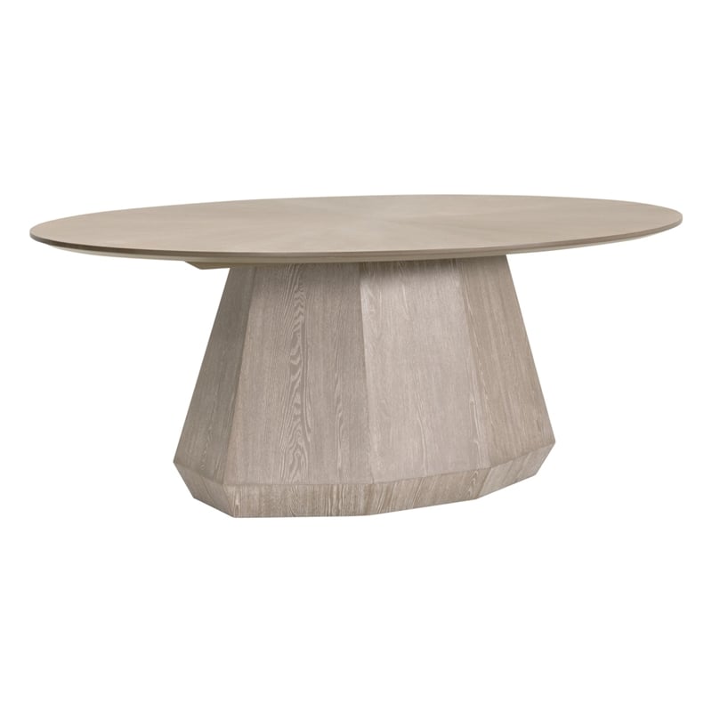 Essentials For Living Coulter Oval Dining Table in Natural Gray Ash