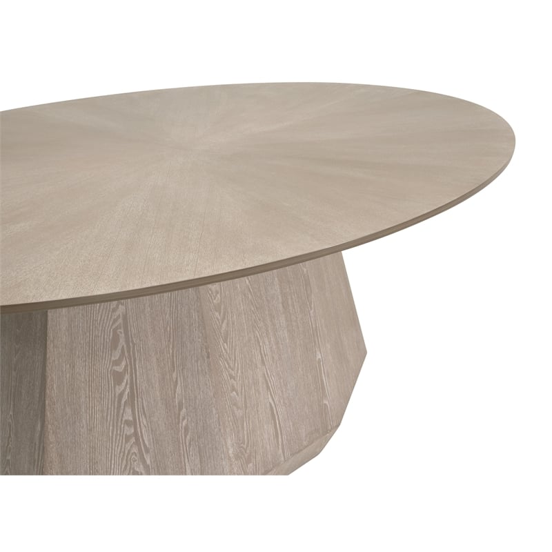 Essentials For Living Coulter Oval Dining Table in Natural Gray Ash