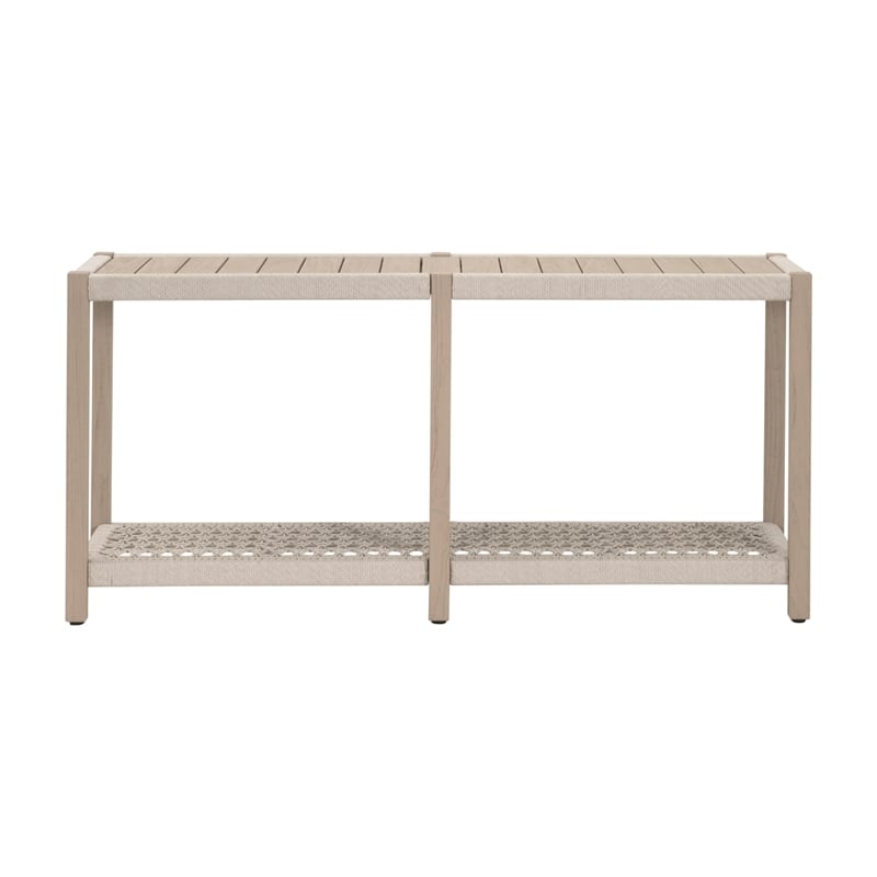 Essentials For Living Wrap Outdoor Console Table in Oat