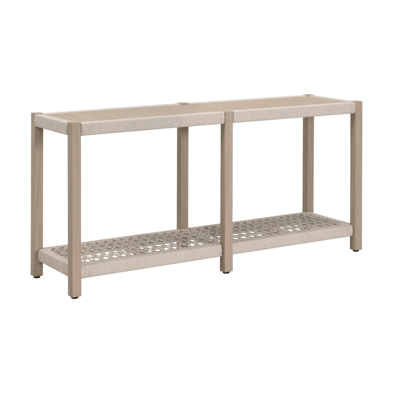 Essentials For Living Wrap Outdoor Console Table in Oat