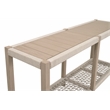 Essentials For Living Wrap Outdoor Console Table in Oat