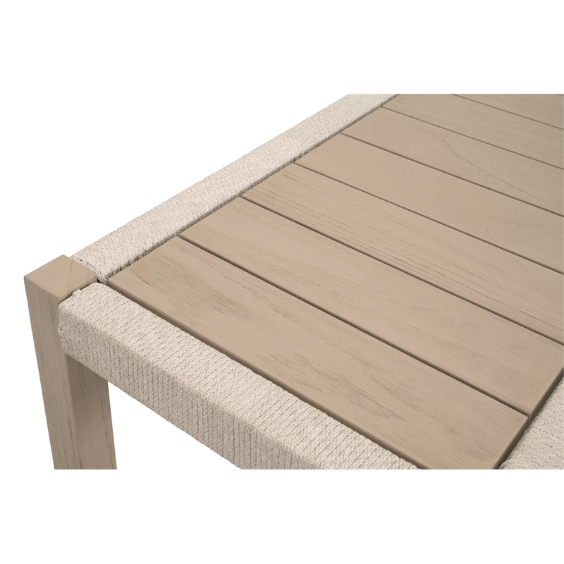 Essentials For Living Wrap Outdoor Console Table in Oat