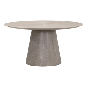 Star International Gallo 60&quot Round Dining Table in Natural Gray Ash