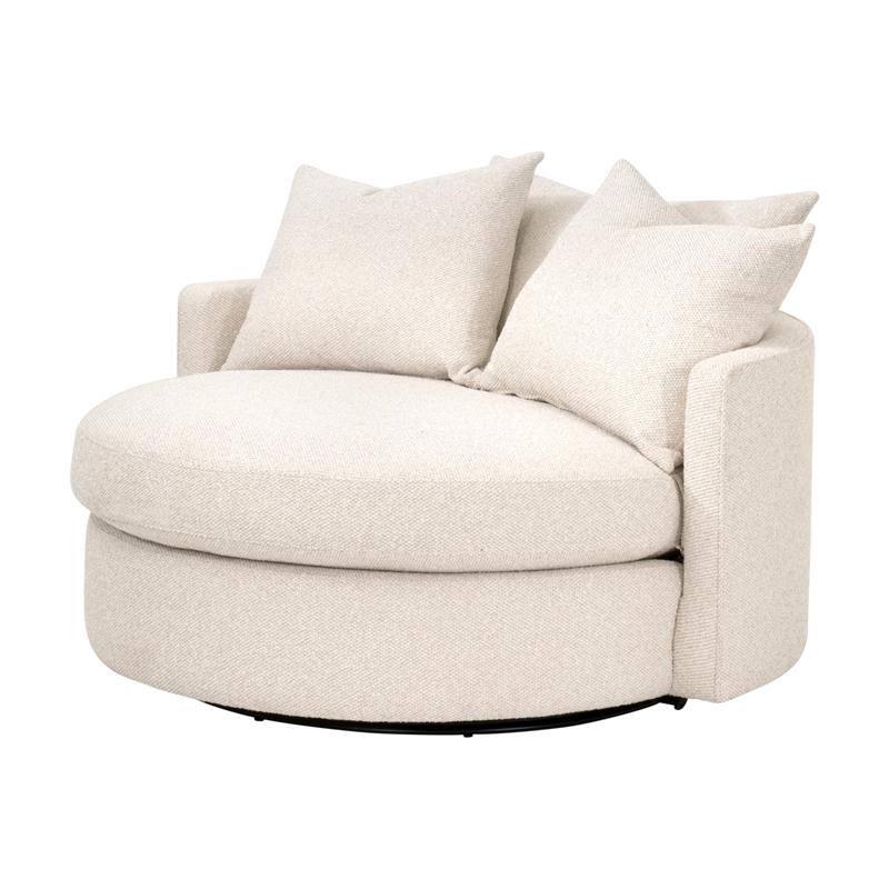 Star International Lourne Grand Swivel Sofa Chair in Linen