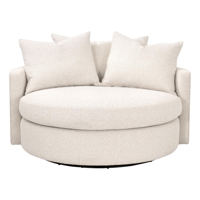 Star International Lourne Grand Swivel Sofa Chair in Linen