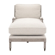 Star International Rouleau Chaise Lounge in Linen and Natural Gray Oak