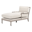 Star International Rouleau Chaise Lounge in Linen and Natural Gray Oak