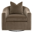 Star International Paxton Swivel Club Chair in Camel Velvet
