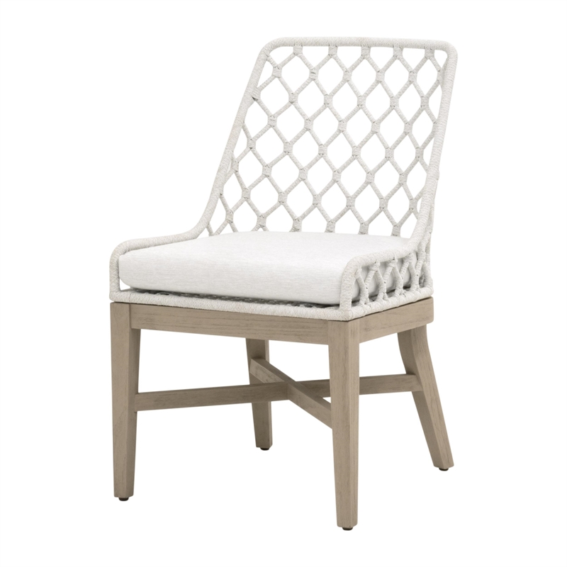 Star International Lattis Outdoor Dining Chair in White