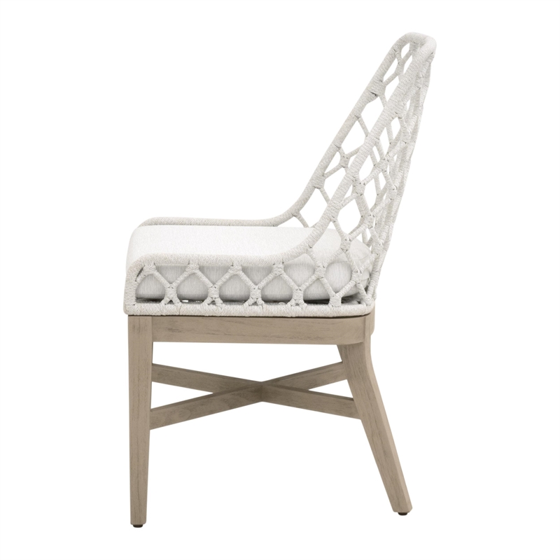 Star International Lattis Outdoor Dining Chair in White