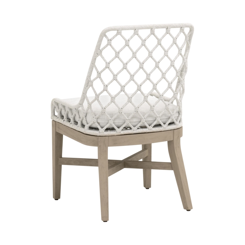 Star International Lattis Outdoor Dining Chair in White