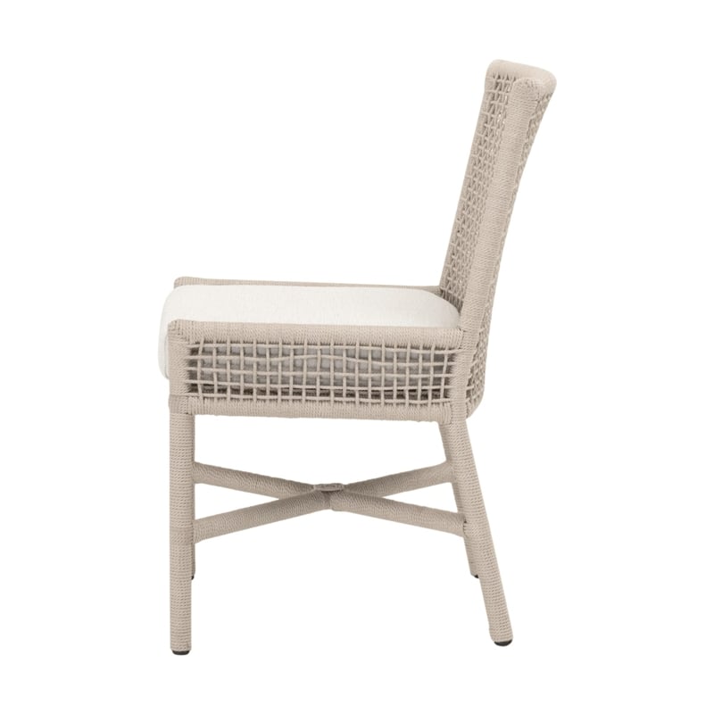 Star International Seaside Rope Indoor/Outdoor Dining Chair in White (Set of 2)