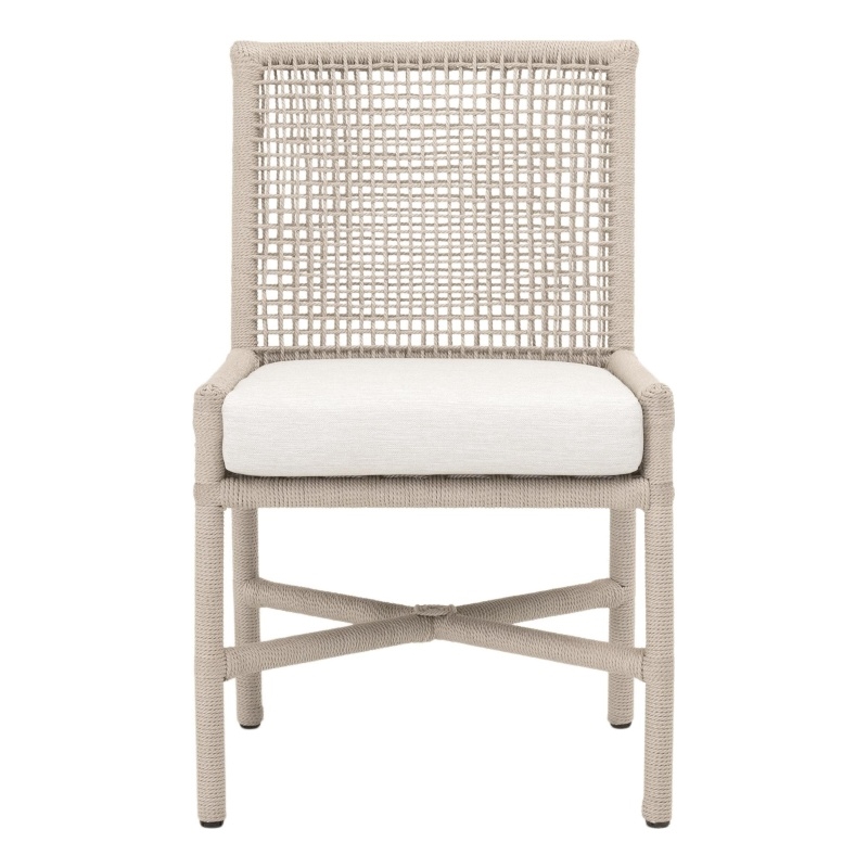 Star International Seaside Rope Indoor/Outdoor Dining Chair in White (Set of 2)