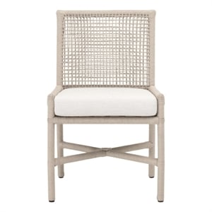 Star International Seaside Rope Indoor/Outdoor Dining Chair in White (Set of 2)