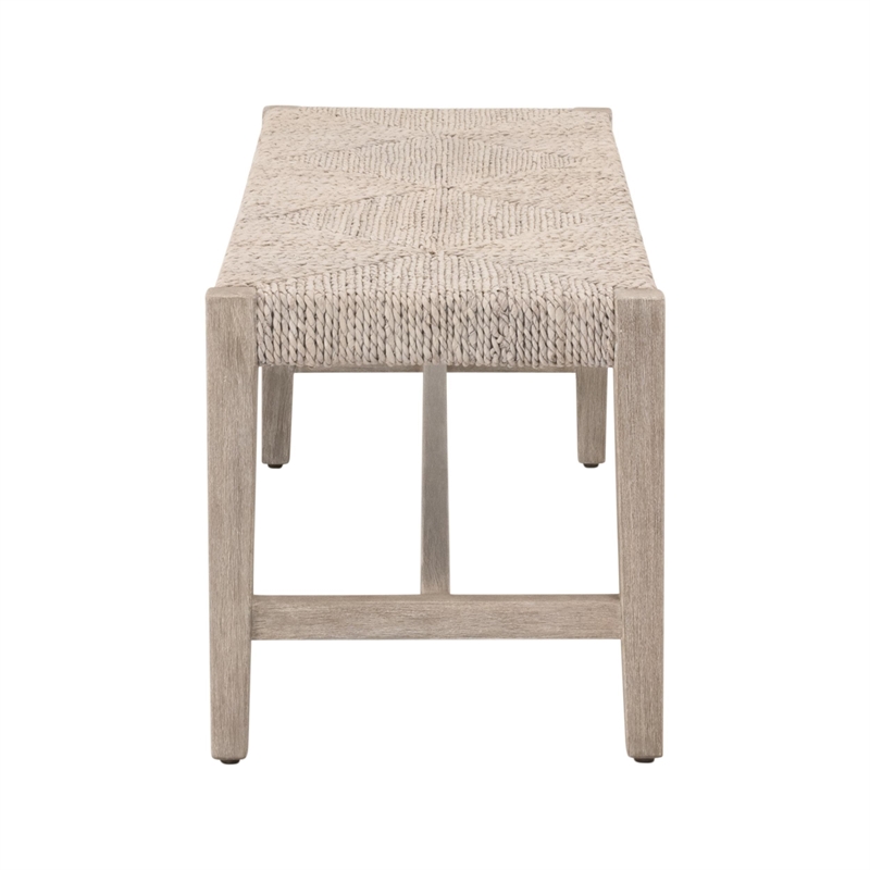Star International Malay Bench in Natural Gray Mahogany