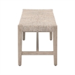 Star International Malay Bench in Natural Gray Mahogany