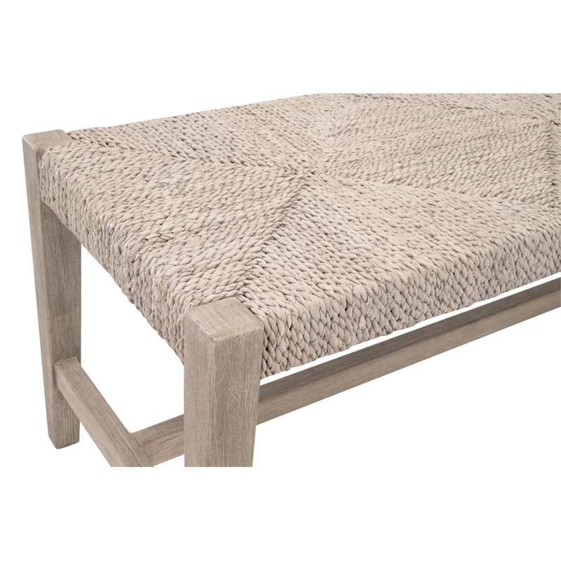 Star International Malay Bench in Natural Gray Mahogany