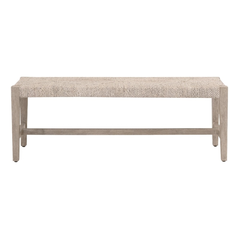 Star International Malay Bench in Natural Gray Mahogany