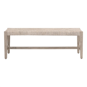 Star International Malay Bench in Natural Gray Mahogany