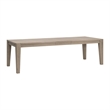 Canal Extension Dining Table in Smoke Gray Oak with Brushed Gold Inlay