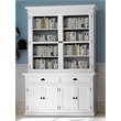 NovaSolo Halifax Wood China Cabinet in Pure White