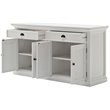 NovaSolo Halifax Wood China Cabinet in Pure White