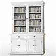 NovaSolo Halifax Wood China Cabinet in Pure White