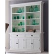 NovaSolo Provence Storage Cabinet with Hutch in Pure White