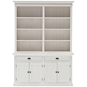 novasolo provence storage cabinet with hutch in pure white