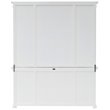 NovaSolo Provence Storage Cabinet with Hutch in Pure White