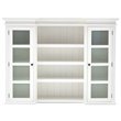 NovaSolo Provence Storage Cabinet with Hutch in Pure White