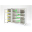 NovaSolo Provence Storage Cabinet with Hutch in Pure White