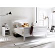 NovaSolo Halifax King Panel Bed in Pure White