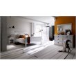 NovaSolo Halifax King Panel Bed in Pure White