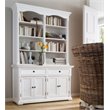 NovaSolo Provence Storage Cabinet with Hutch in Pure White