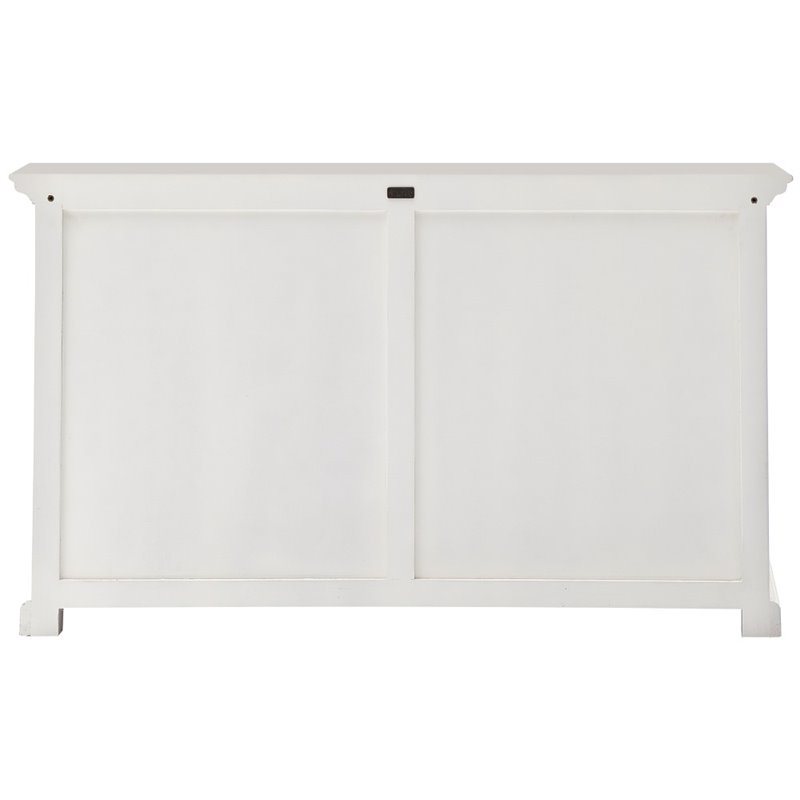 NovaSolo Provence Storage Cabinet with Hutch in Pure White